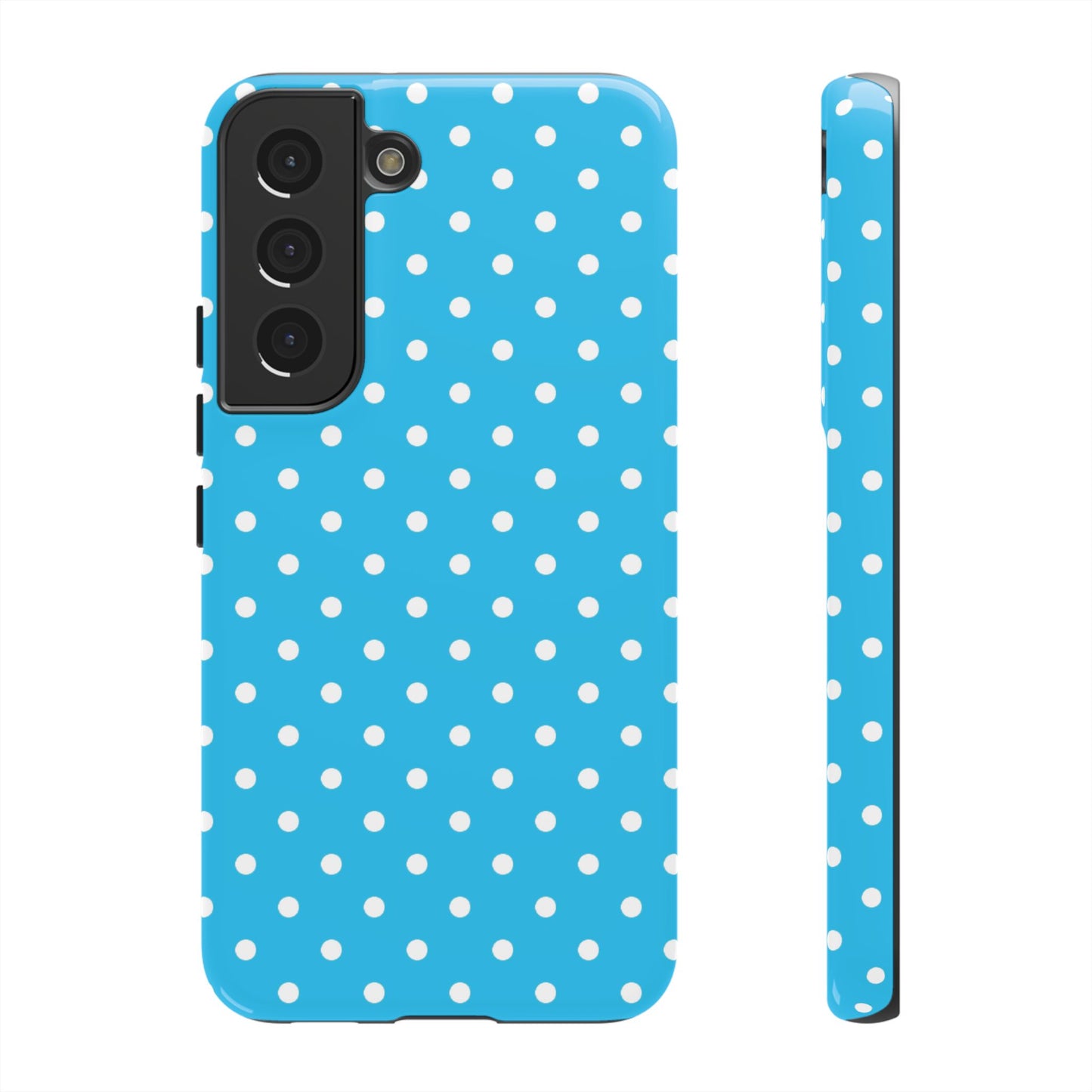 White dots on blue - Tough Cases