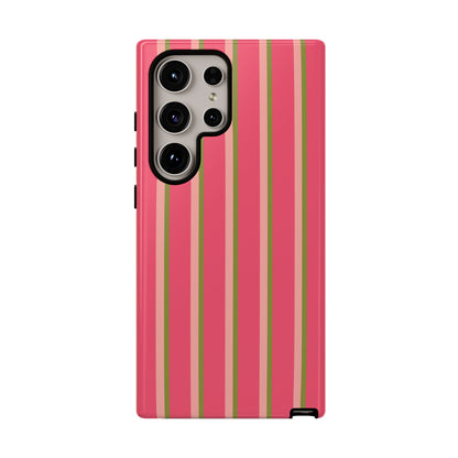 Pink and green stripes - Tough Cases