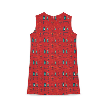 Cocktail Time - Scarlet de0000 - A-line Sleeveless Dress