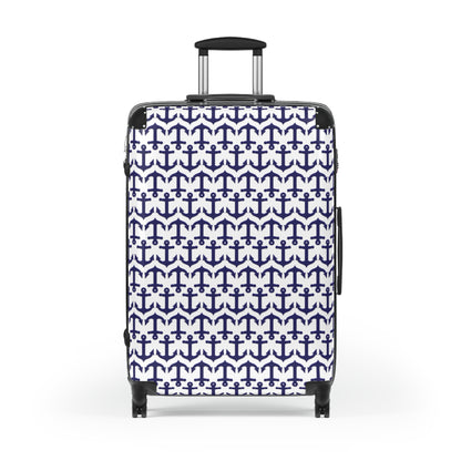 Anchors Away - Blue - White - Suitcases