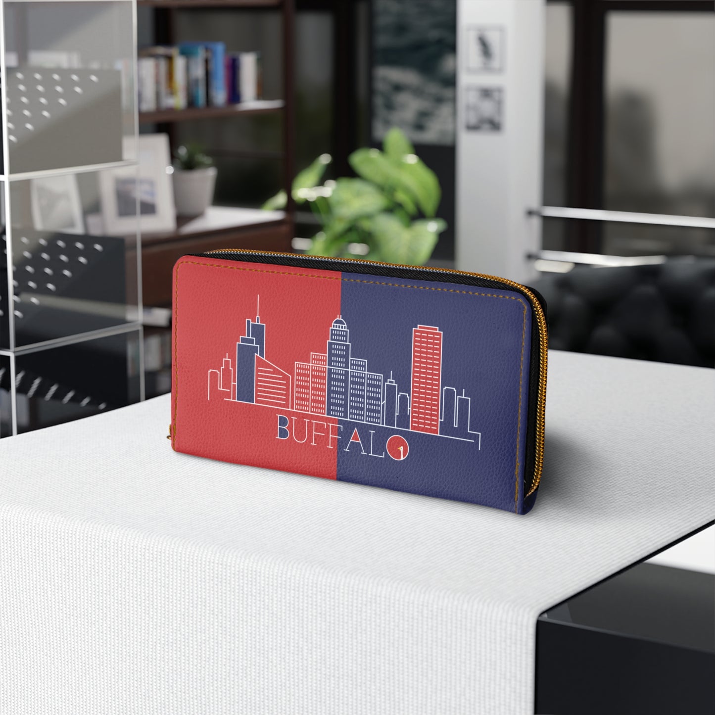 Buffalo - Red White and Blue City series - Zipper Wallet