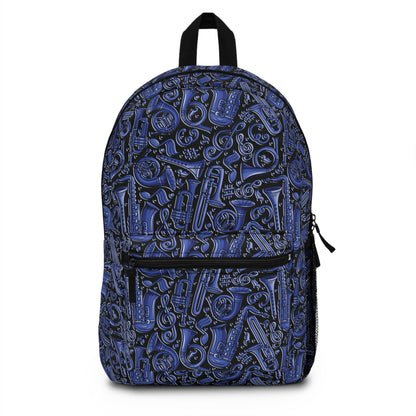 Band Camp - Blue on Black 000000 - Backpack