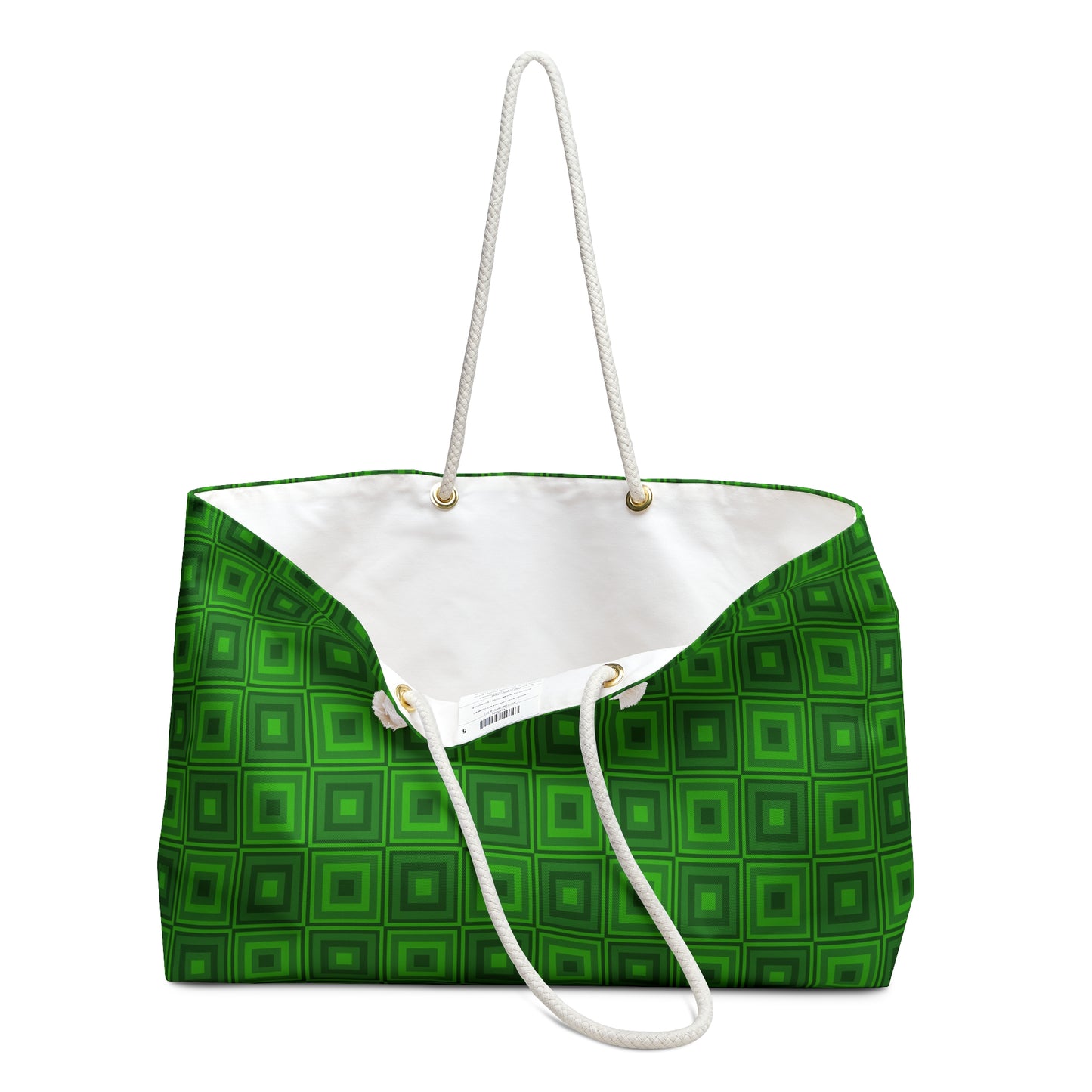 Lincoln Green - Yellow Green Squares - Weekender Bag