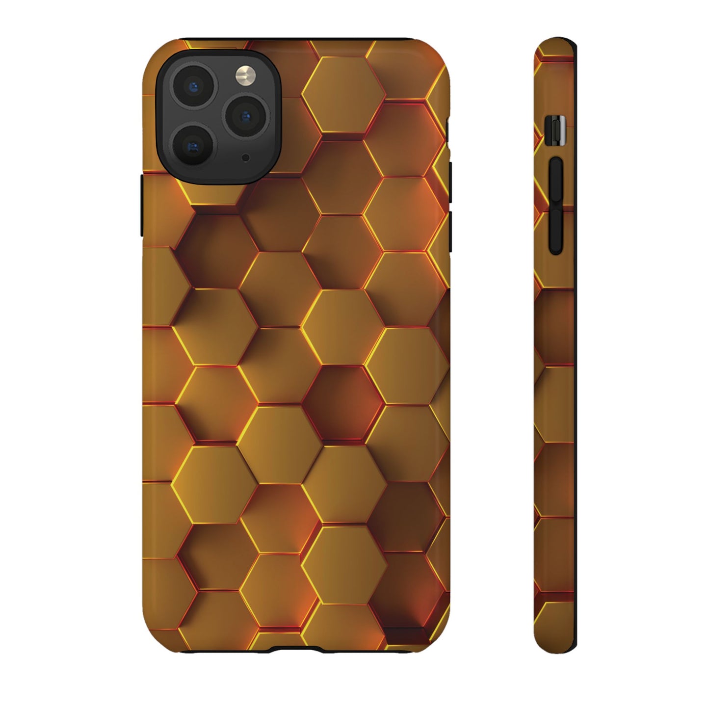 Hexagonal pattern - Gold - Tough Cases