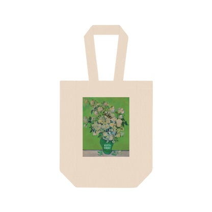 Roses - 1890 - van Gogh - Double Wine Tote Bag