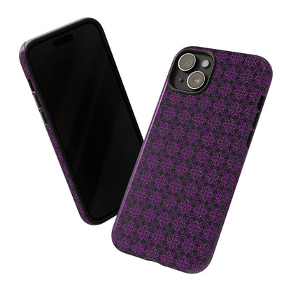 Vibrant Kaleidoscope - Purple - Black - Tough Cases