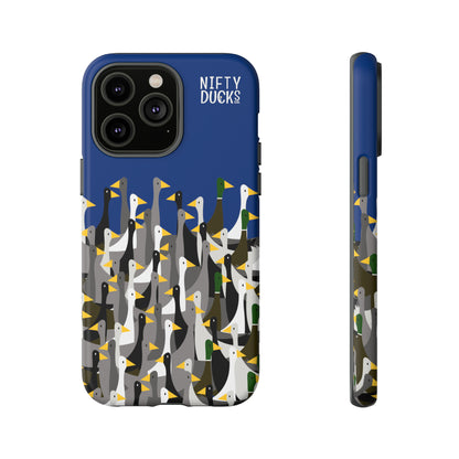 That is a LOT of ducks - Logo - Blue 003377 - Tough Cases