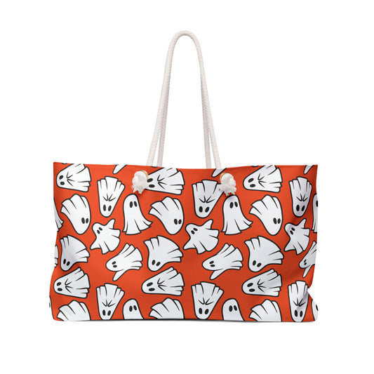 Boo - Ghosts - Halloween - Orange FE5000 - Weekender Bag