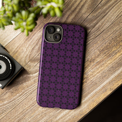 Vibrant Kaleidoscope - Purple - Black - Tough Cases