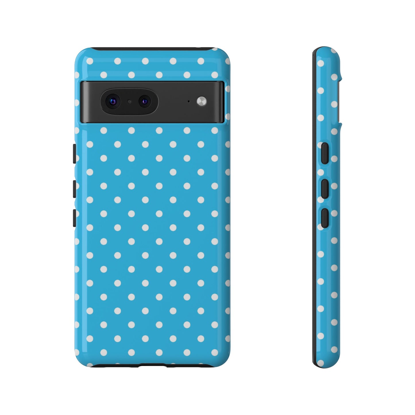 White dots on blue - Tough Cases