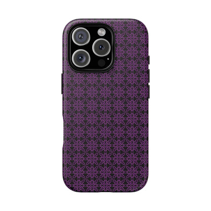 Vibrant Kaleidoscope - Purple - Black - Tough Cases