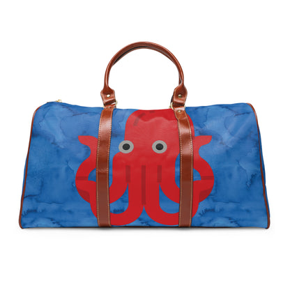 BIG Octopus - Dark Blue Watercolor -  - Waterproof Travel Bag