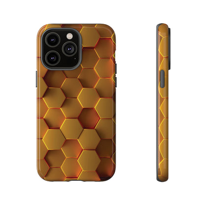 Hexagonal pattern - Gold - Tough Cases