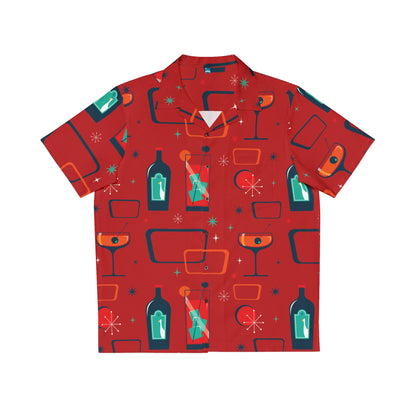 Cocktail Time - Red c20011 - Men's Hawaiian Shirt