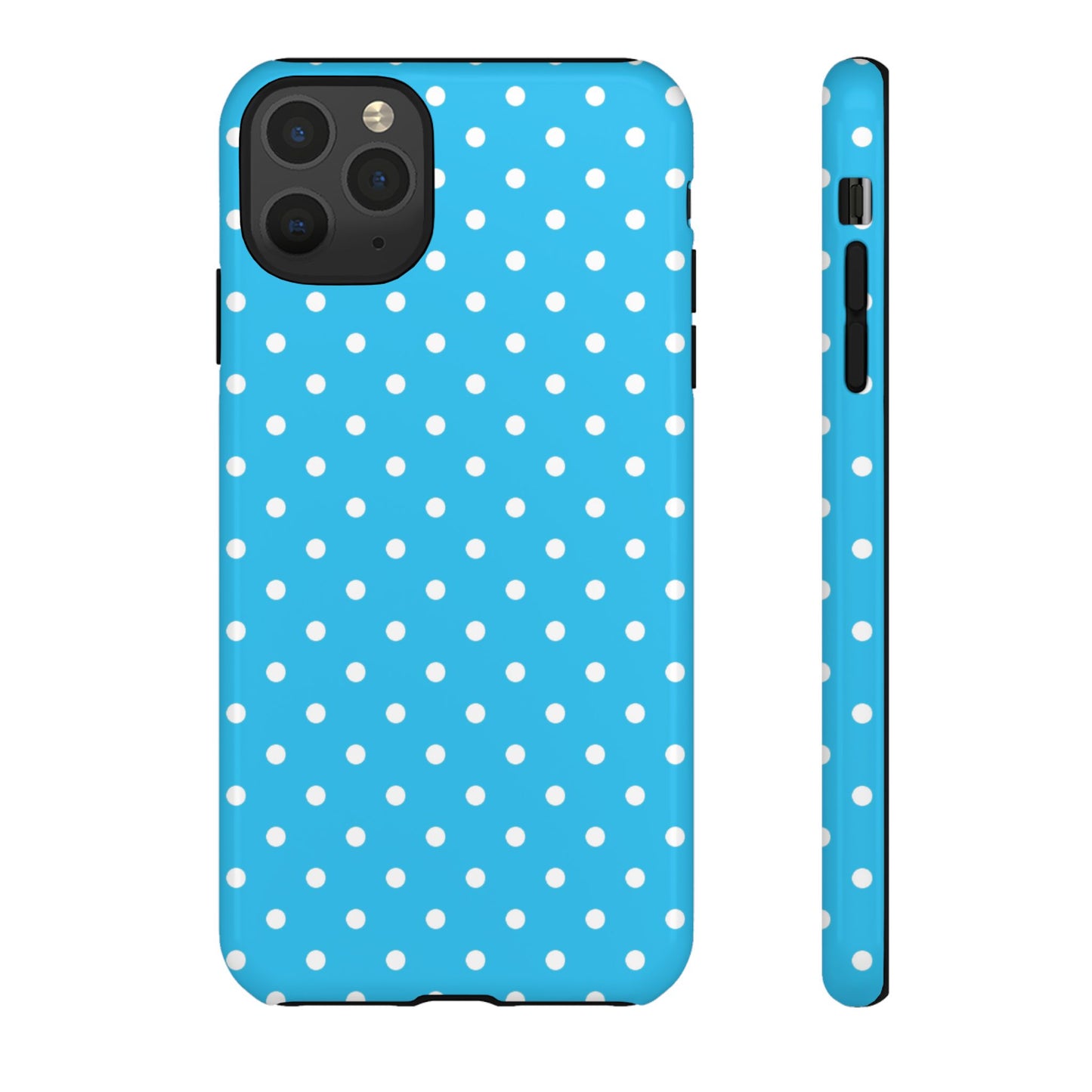 White dots on blue - Tough Cases