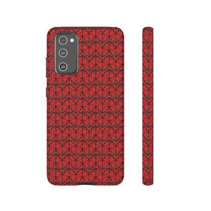 Anchors Away - Black Gray - Scarlet de0000 - Tough Cases