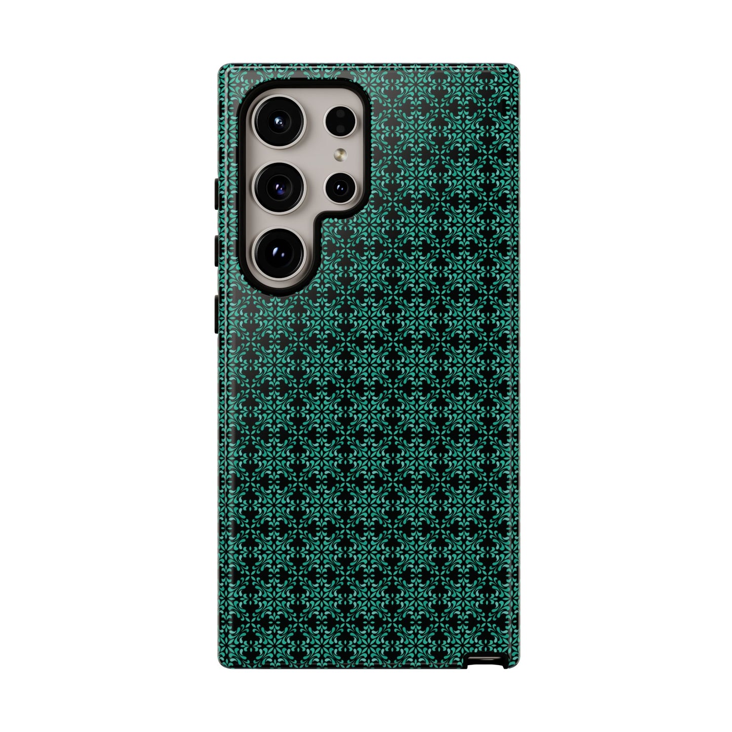 Vibrant Kaleidoscope - Turquoise - Black - Tough Cases