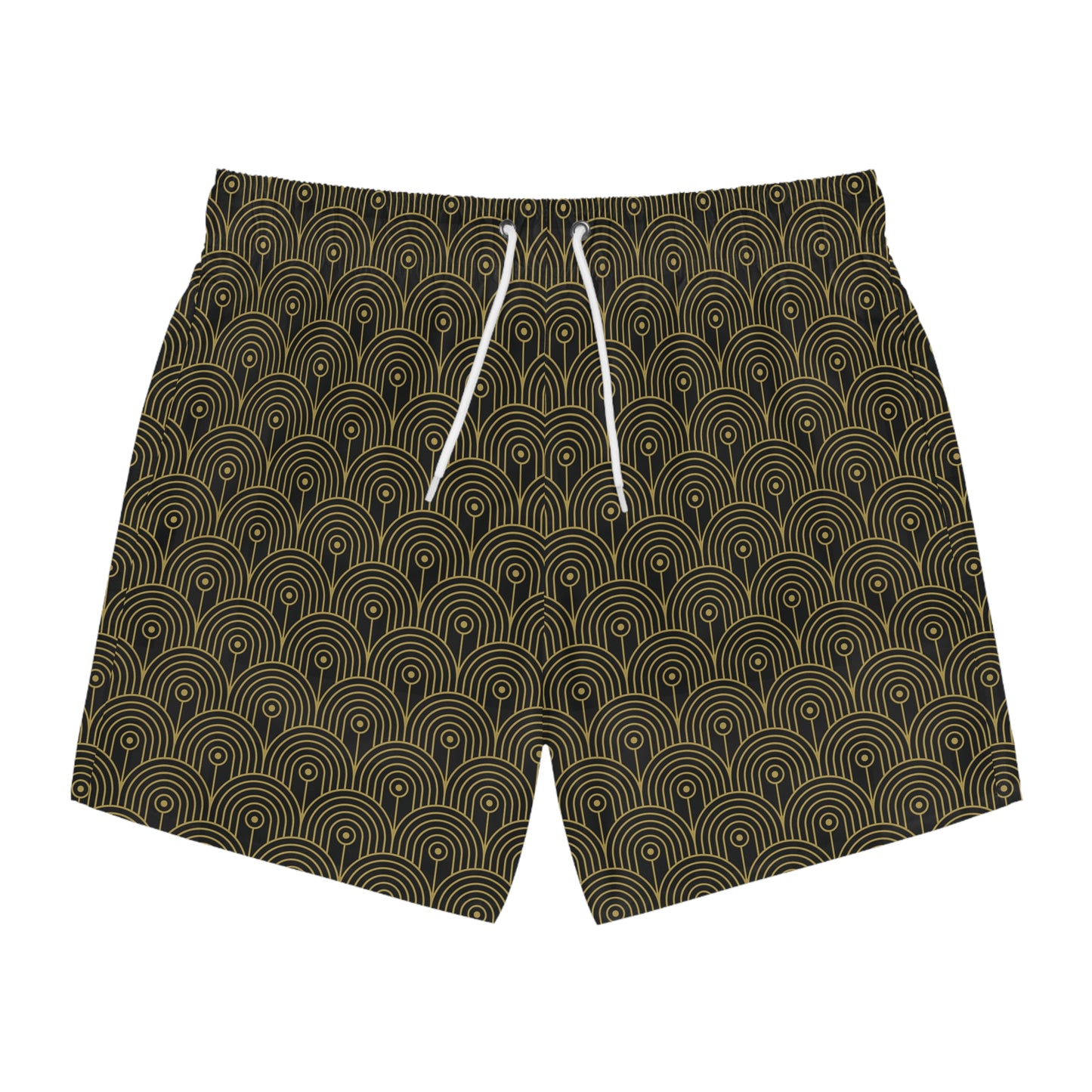 Art Deco 10 - Black 000000 - Swim Trunks