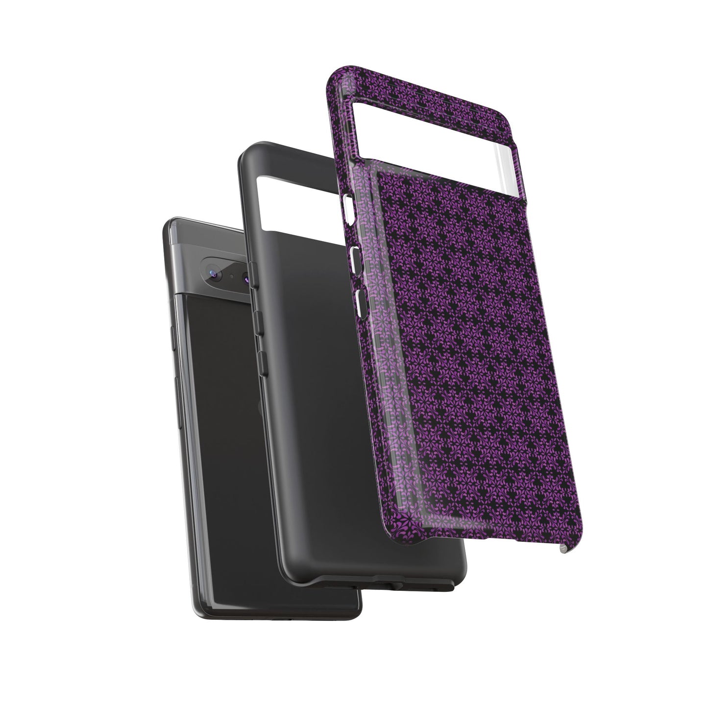 Vibrant Kaleidoscope - Purple - Black - Tough Cases