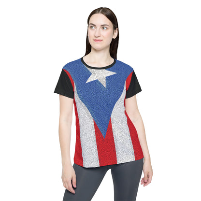 Celebrate Puerto Rico - Black 000000 - Women's Sports Jersey (AOP)