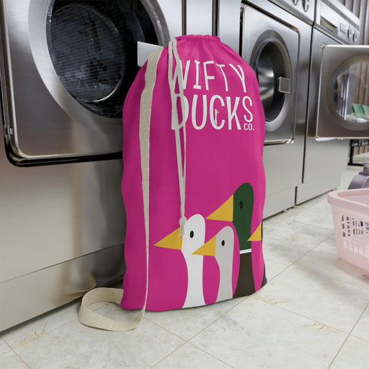 Nifty Ducks Co. Logo2 - Mean Girls Lipstick ff00a8 - Laundry Bag