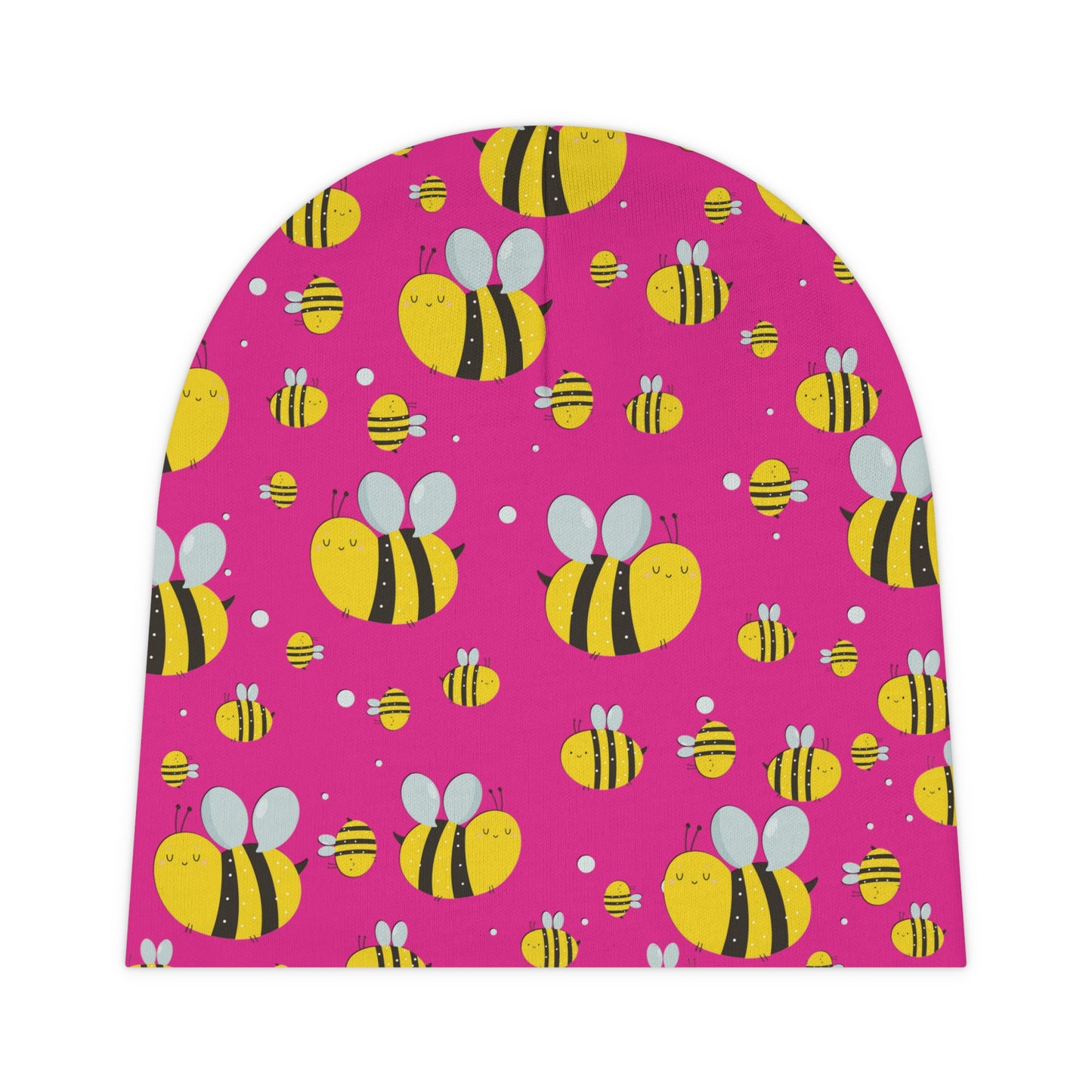 Lots of Bees - Mean Girls Lipstick ff00a8 - Baby Beanie (AOP)