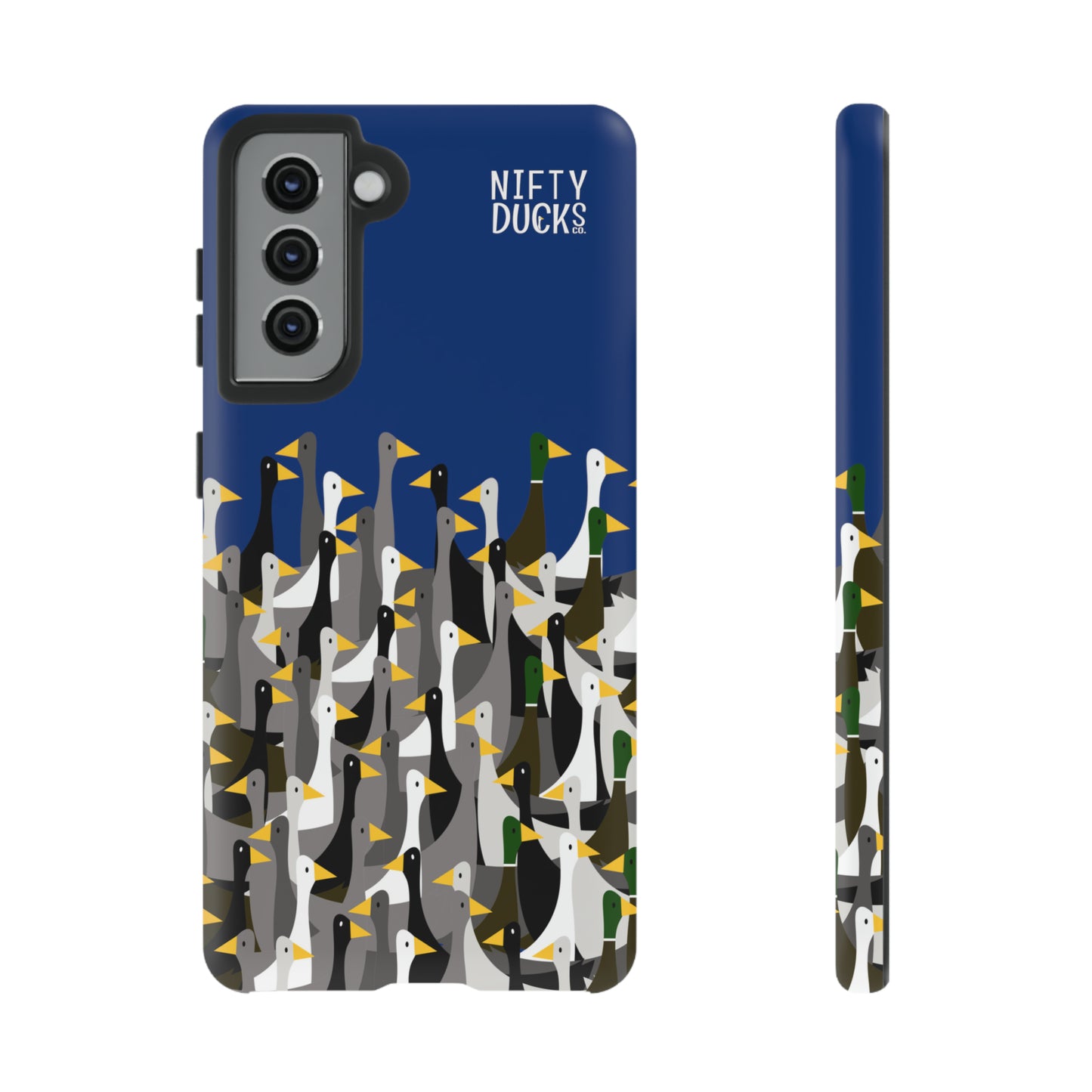 That is a LOT of ducks - Logo - Blue 003377 - Tough Cases