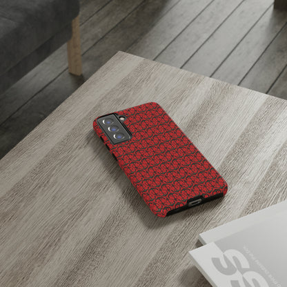 Anchors Away - Black Gray - Scarlet de0000 - Tough Cases