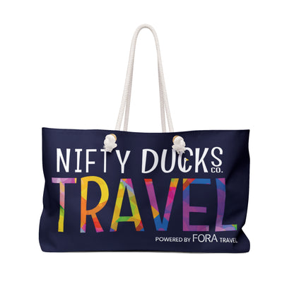 Nifty Ducks Co Travel Logo - Weekender Bag