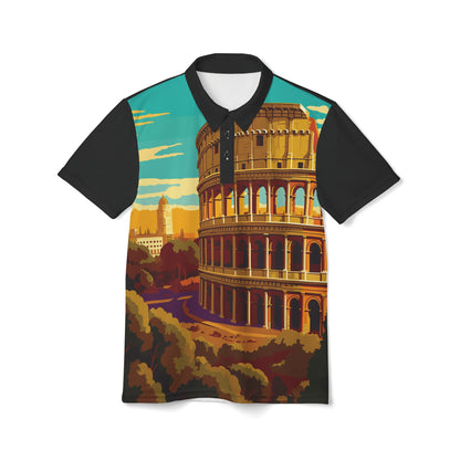 Rome - Black - Unisex Polo Shirt