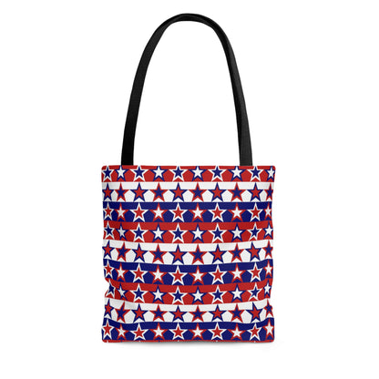 Red White and Blue Stars - Stripes - Tote Bag