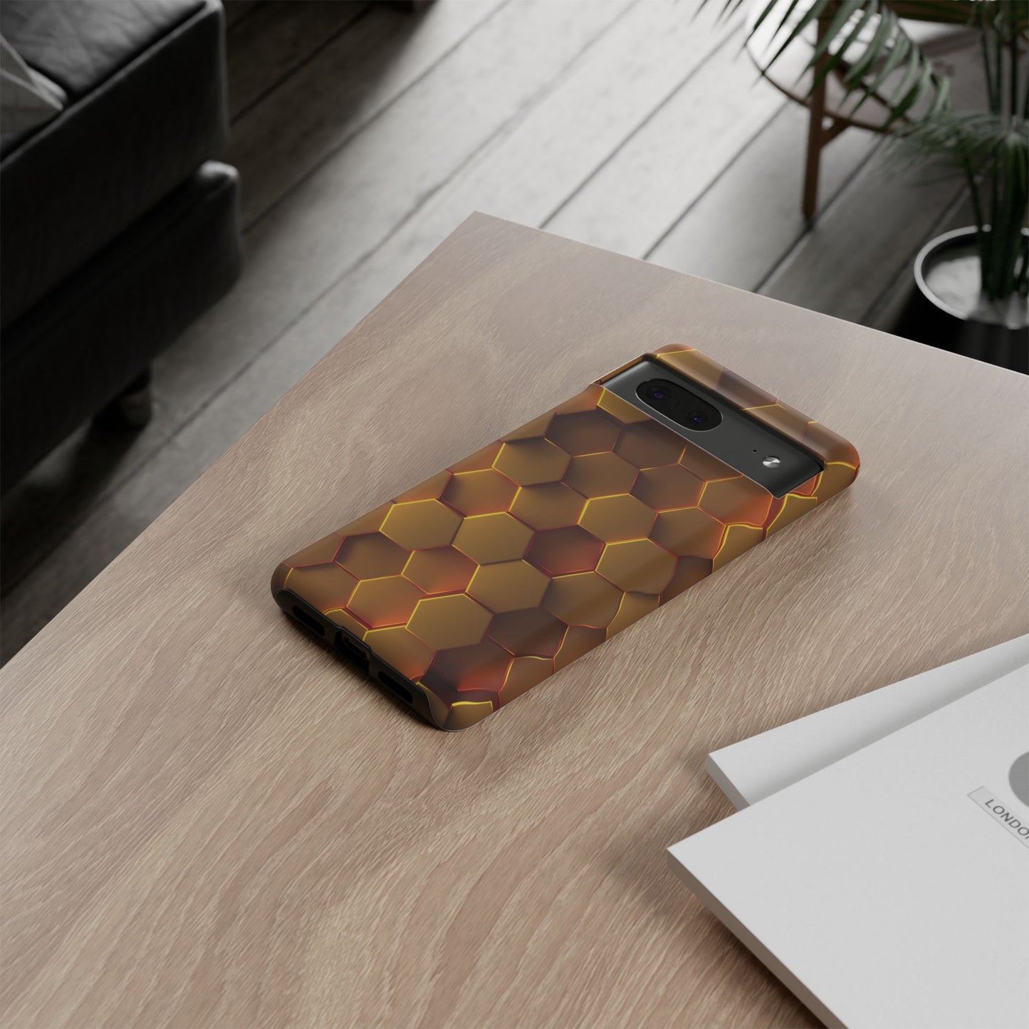 Hexagonal pattern - Gold - Tough Cases