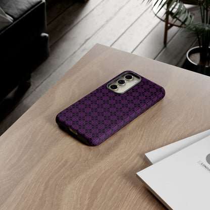 Vibrant Kaleidoscope - Purple - Black - Tough Cases