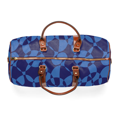 Sapphire Swirl - Azure - Waterproof Travel Bag