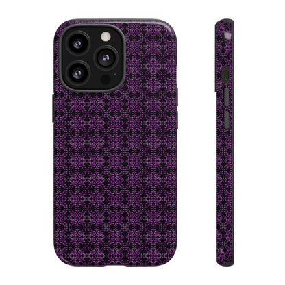 Vibrant Kaleidoscope - Purple - Black - Tough Cases