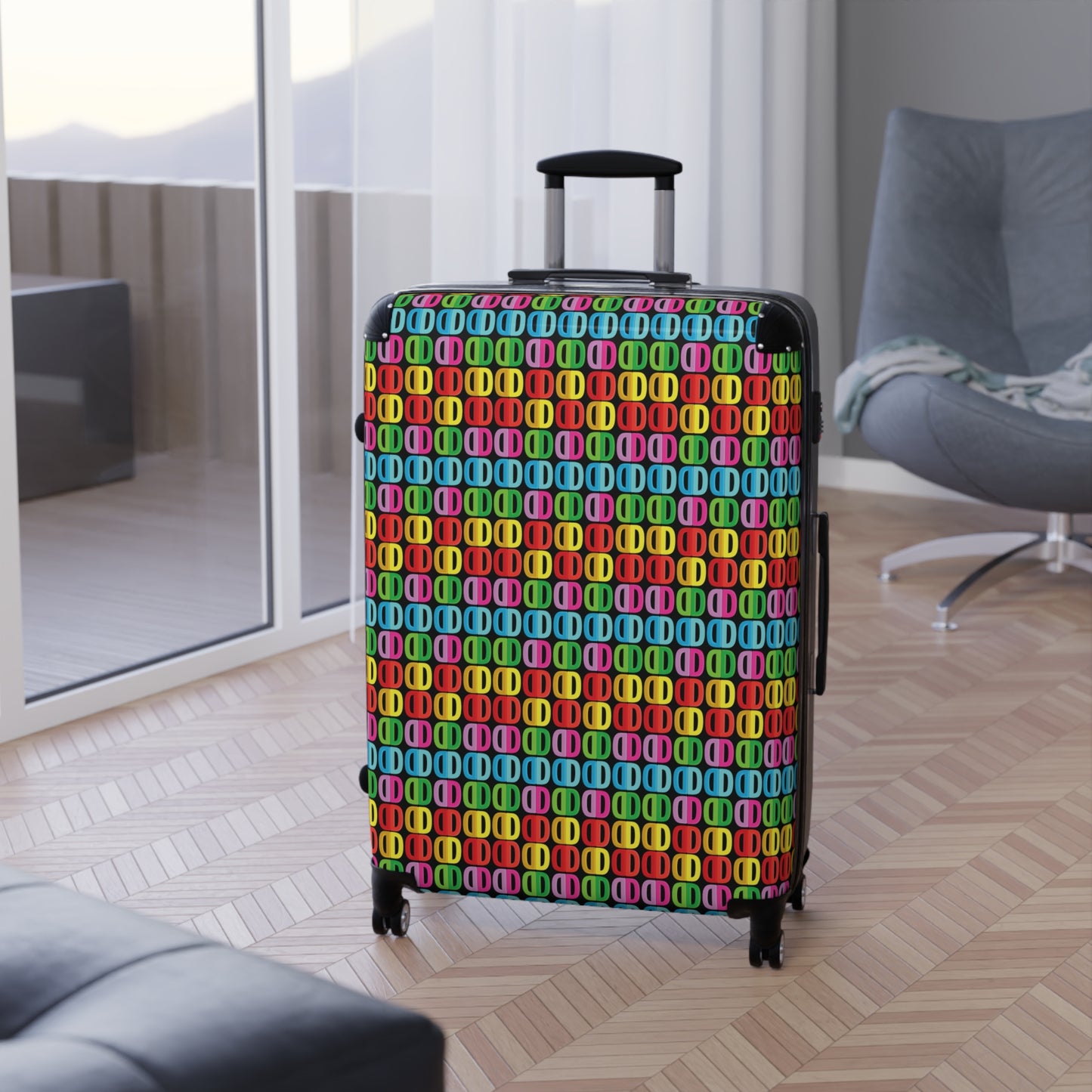 Letter Art - D - Black 000000 - Suitcase