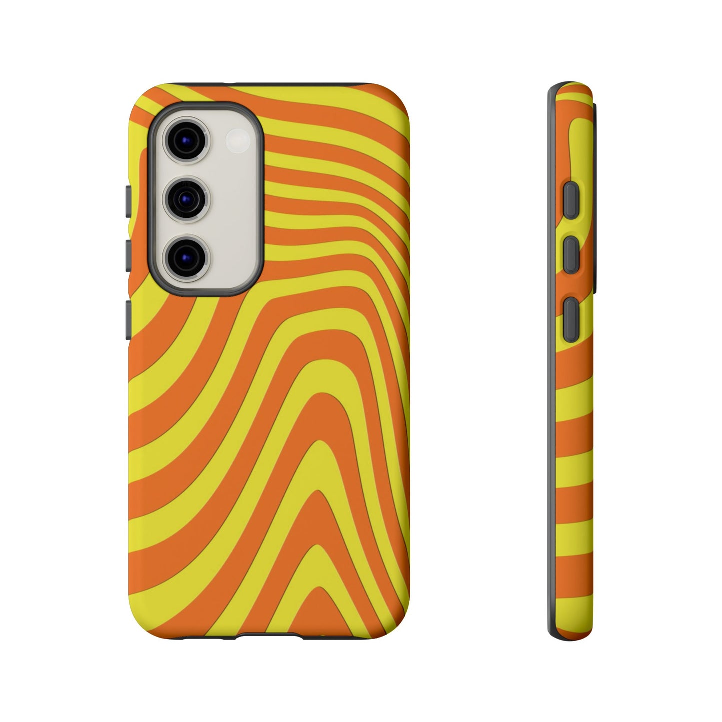 Retro wavy - Yellow and Orange - Tough Cases