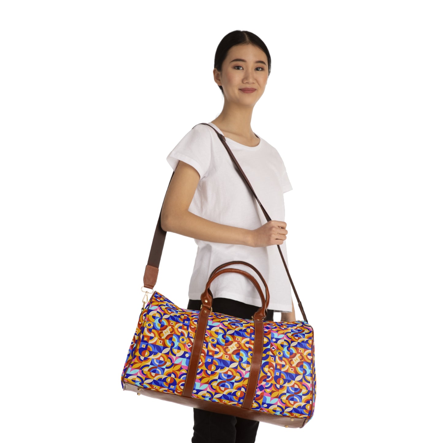 Bold Geometric print - Waterproof Travel Bag