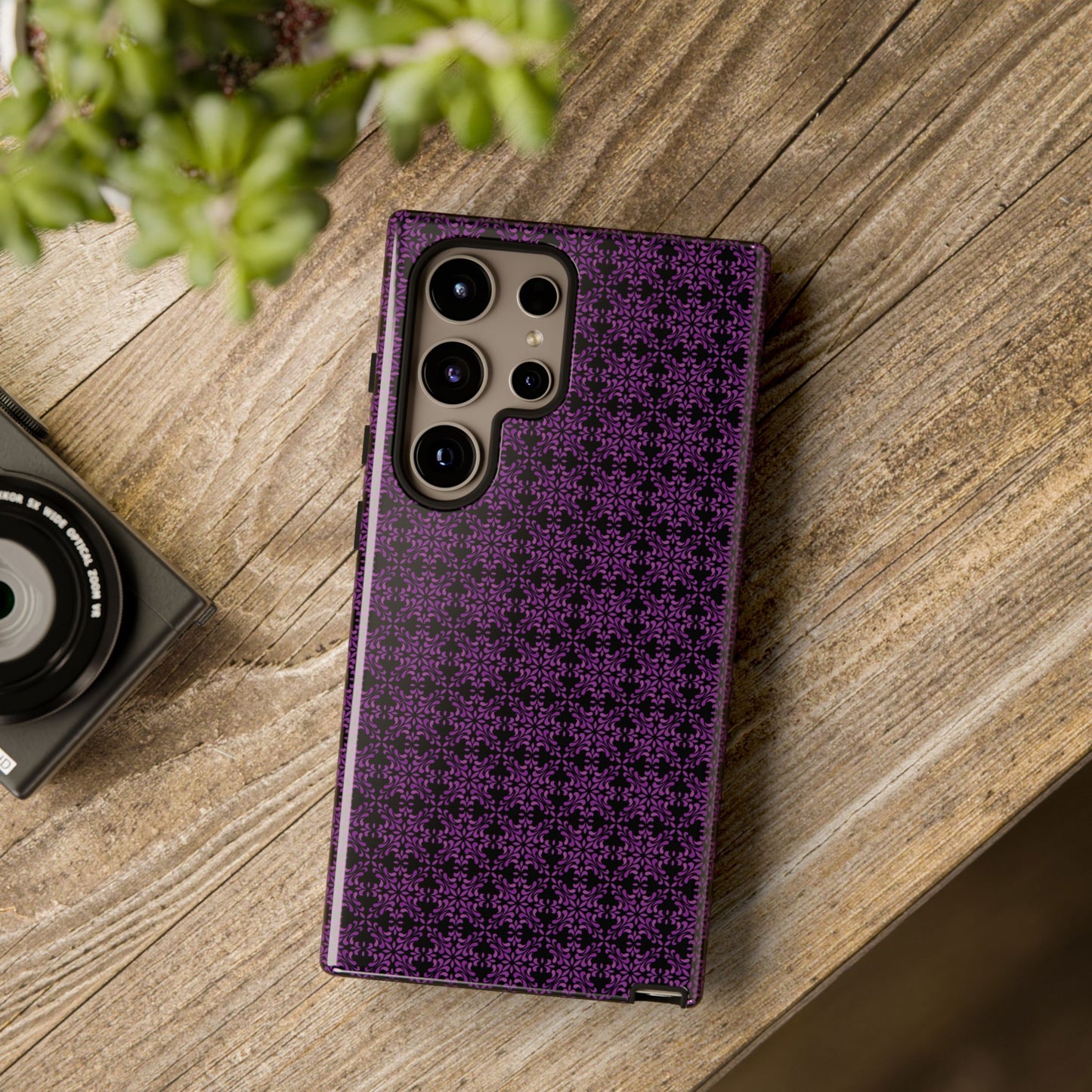 Vibrant Kaleidoscope - Purple - Black - Tough Cases