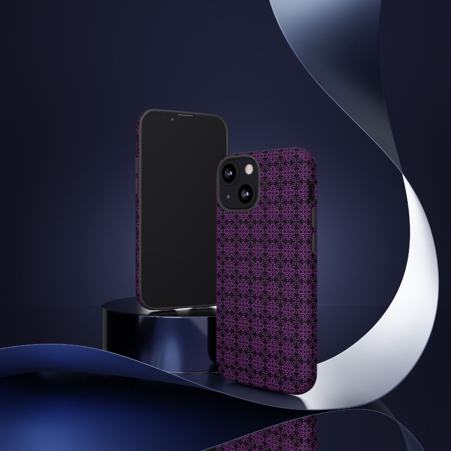 Vibrant Kaleidoscope - Purple - Black - Tough Cases