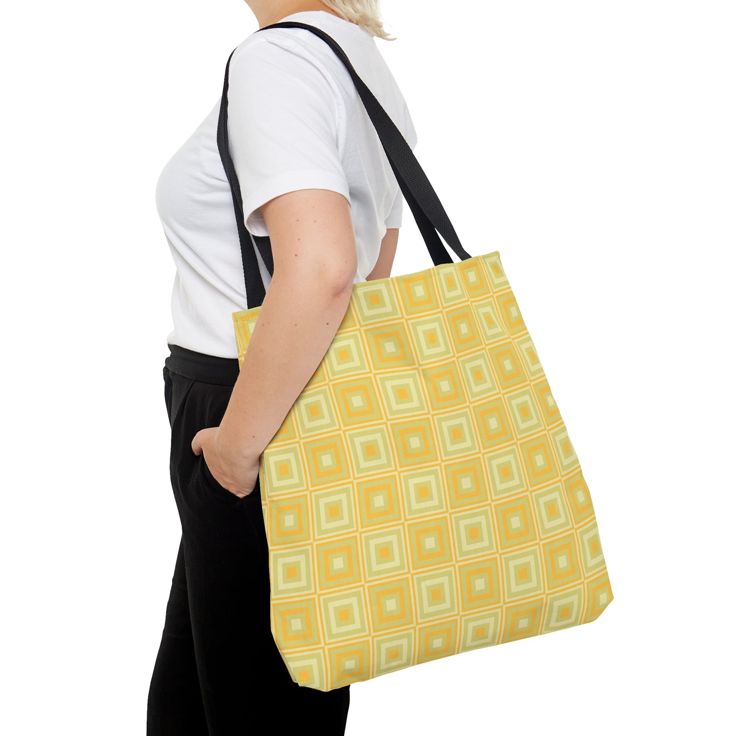 Maize - Medium Champagne Squares - Tote Bag