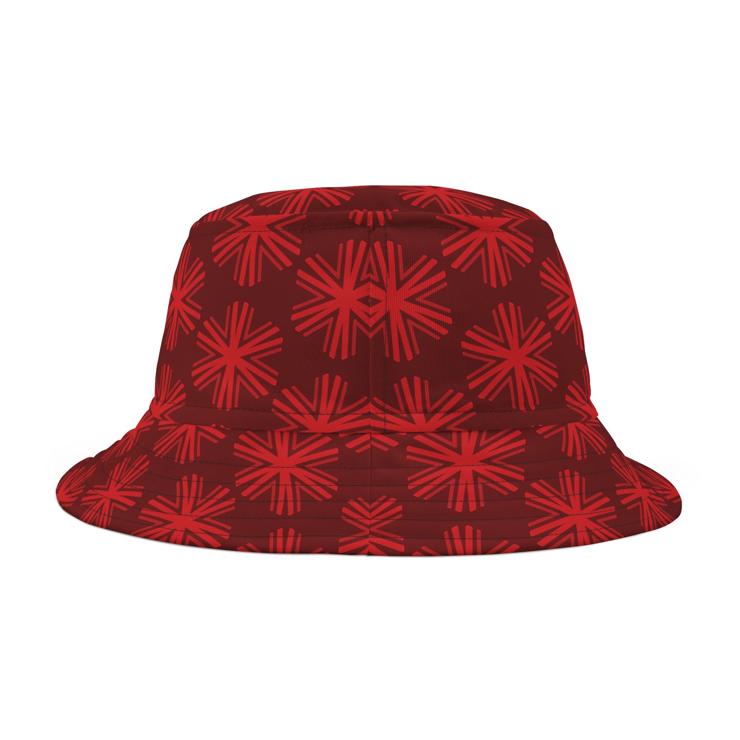 Red V Star pattern - Big design - Bucket Hat (AOP)