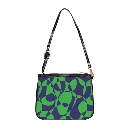 Sapphire Swirl - Lime Green - Small Shoulder Bag