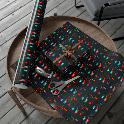 Gift Wrap Papers - Cocktail Time - Black