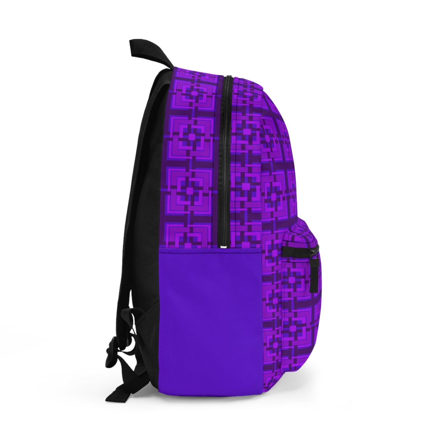 Intersecting Squares - Purple - Backpack