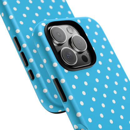 White dots on blue - Tough Cases