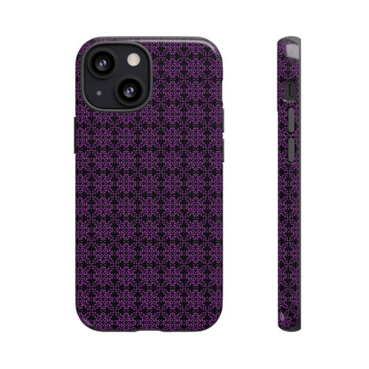 Vibrant Kaleidoscope - Purple - Black - Tough Cases