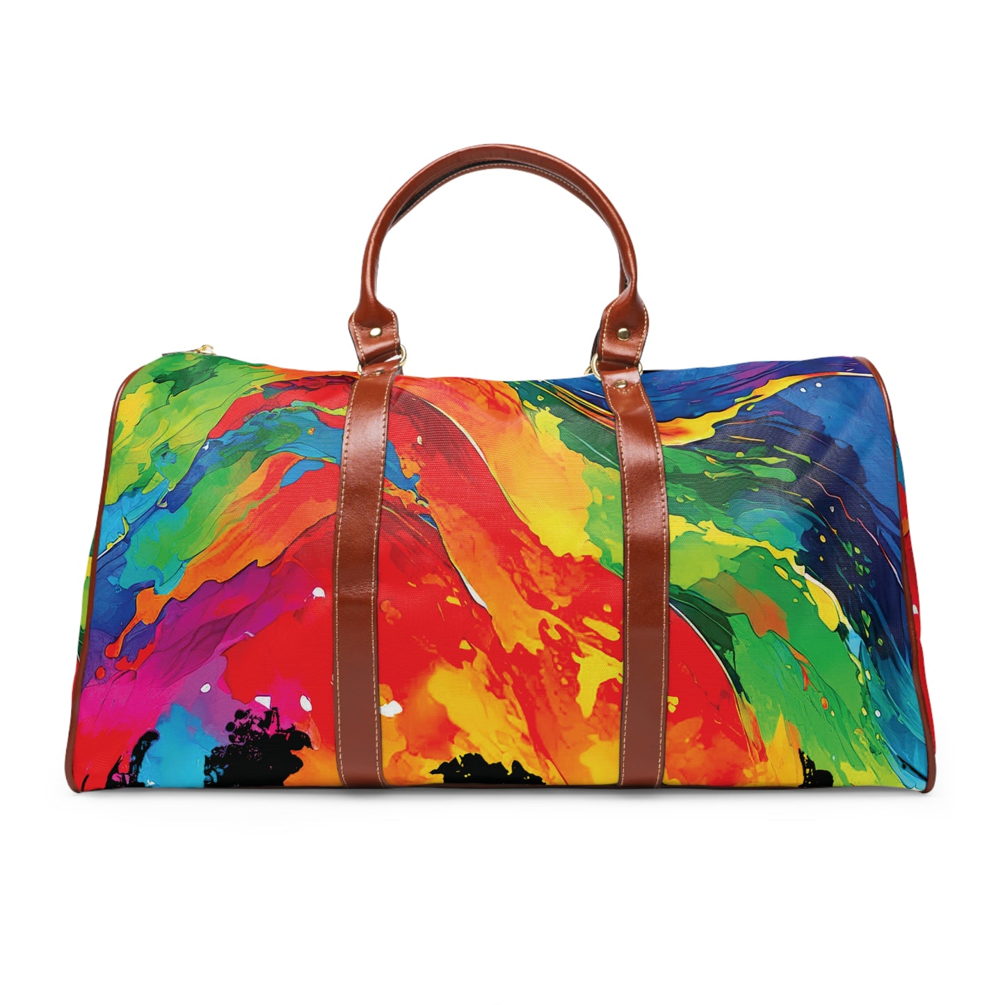 Colorful Palette - Black 000000 - Waterproof Travel Bag