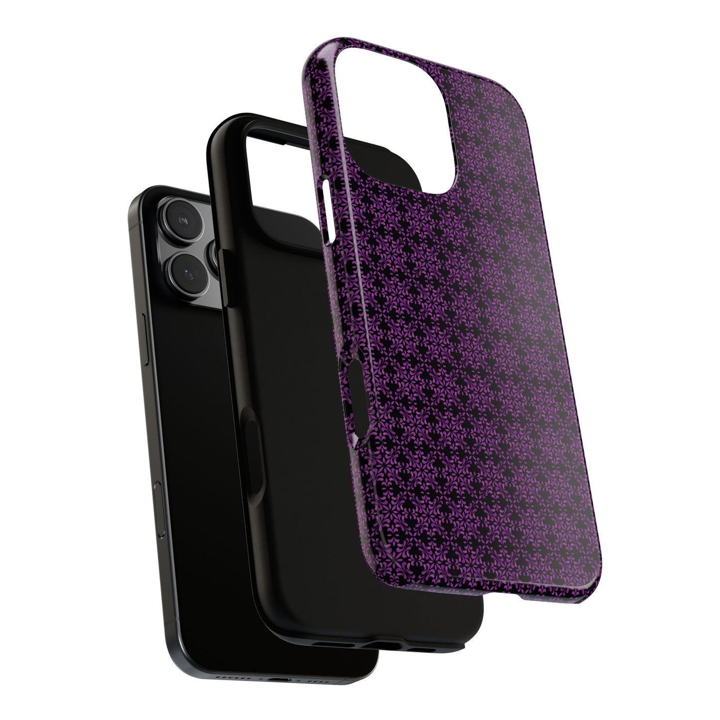 Vibrant Kaleidoscope - Purple - Black - Tough Cases