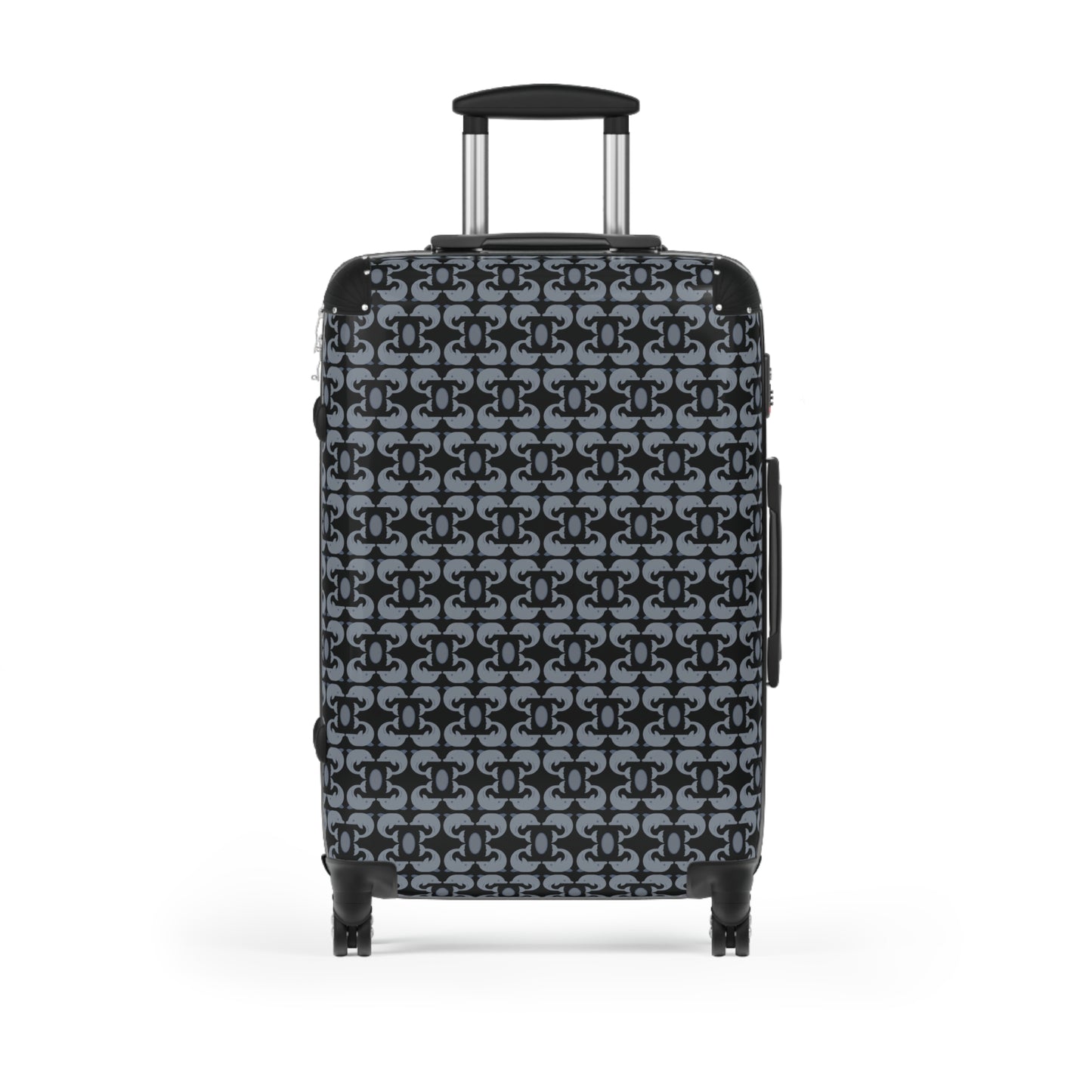 Playful Dolphins - Black 000000 - Suitcase